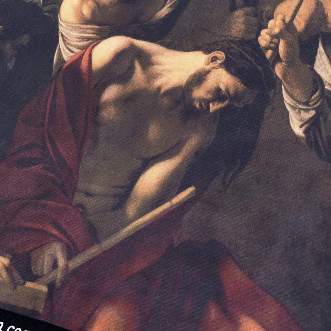   OFF-White OW  SS22  油画 印花  运动 长袖 连帽 外套夹克 秋冬季 拉链 卫衣 黑色 OMBB037S22FLE0071001