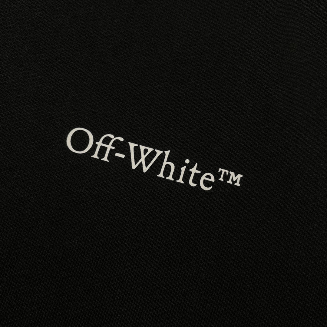   OFF-White OW  SS22  油画 印花  运动 长袖 连帽 外套夹克 秋冬季 拉链 卫衣 黑色 OMBB037S22FLE0071001