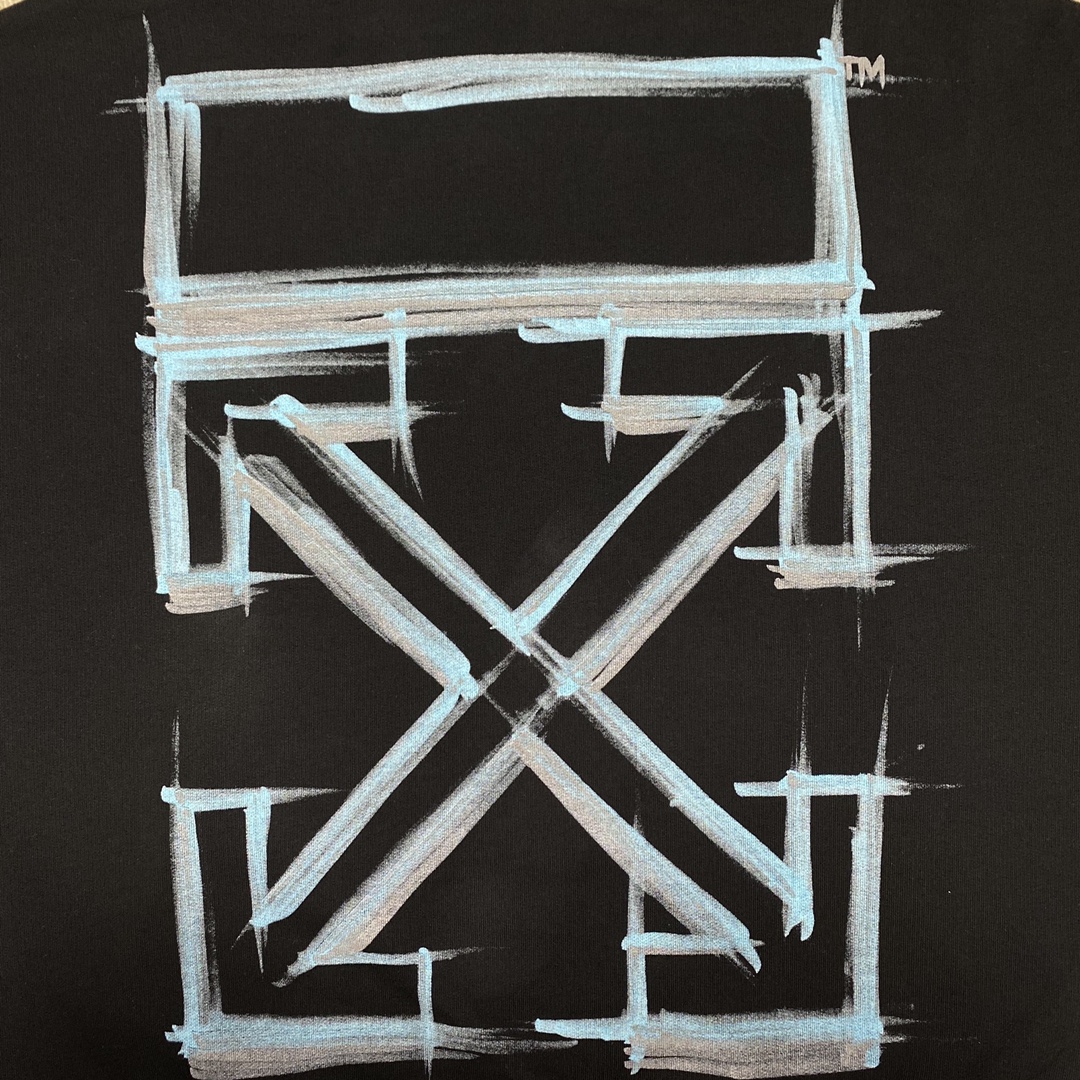   OFF-White OW FW21 微标 印花  运动 长袖 连帽 外套夹克 秋冬季 拉链 卫衣 黑色 OMBB085F21FLE0181084B