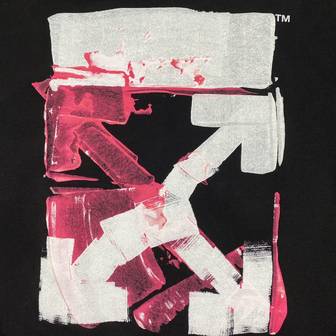   OFF-White OW FW21 微标 印花  运动 长袖 连帽 外套夹克 秋冬季 拉链 卫衣 黑色 OMBB037F21FLE0151032