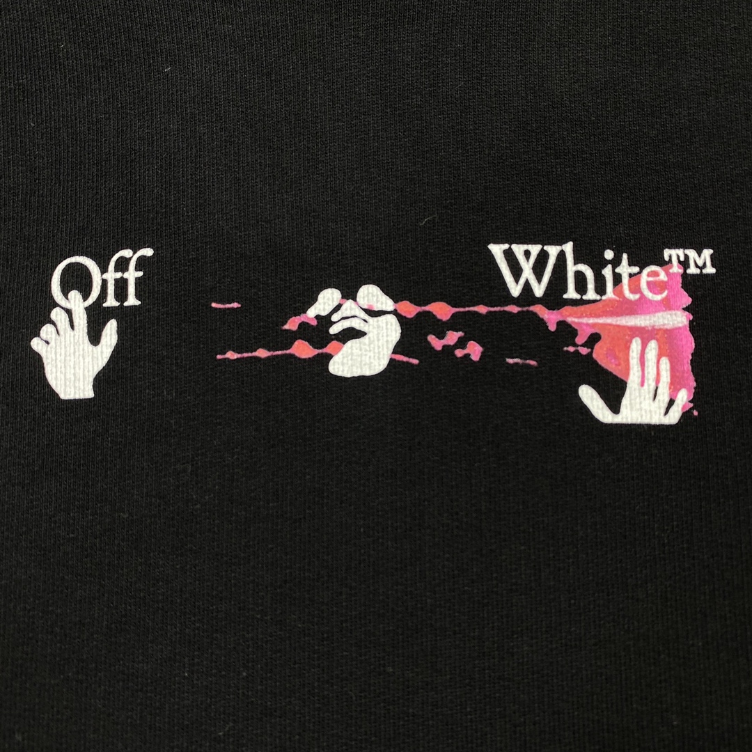   OFF-White OW FW21 微标 印花  运动 长袖 连帽 外套夹克 秋冬季 拉链 卫衣 黑色 OMBB037F21FLE0151032