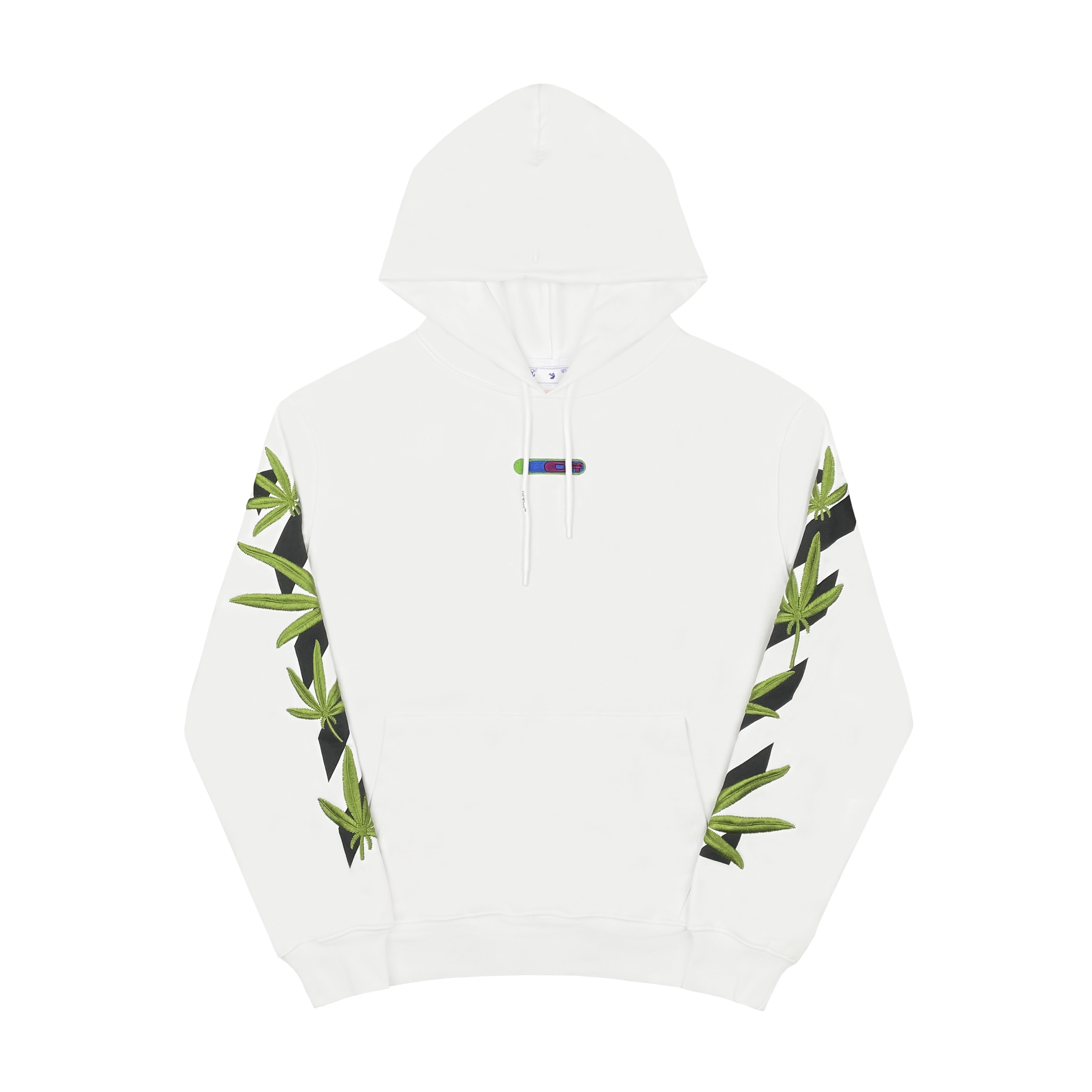  OFF-White OW  微标 印花  运动 长袖 连帽 外套夹克 秋冬季 拉链 卫衣 黑色  白色