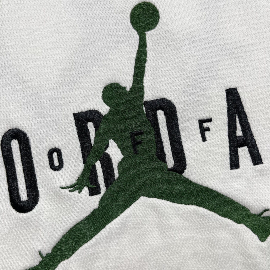  Jordan OFF-White OW FW21 联名  印花  运动 长袖 连帽 外套夹克 秋冬季 拉链 卫衣 白色 DM0060-054