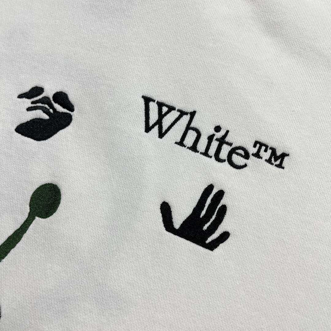  Jordan OFF-White OW FW21 联名  印花  运动 长袖 连帽 外套夹克 秋冬季 拉链 卫衣 白色 DM0060-054