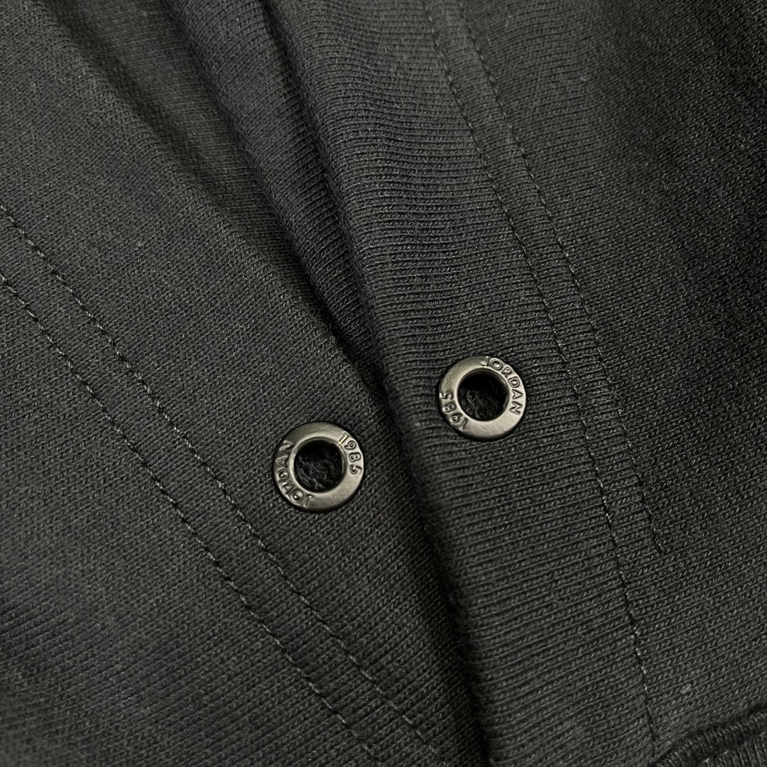   Jordan OFF-White OW FW21 联名  印花  运动 长袖 连帽 外套夹克 秋冬季 拉链 卫衣 黑色 DM0060-010