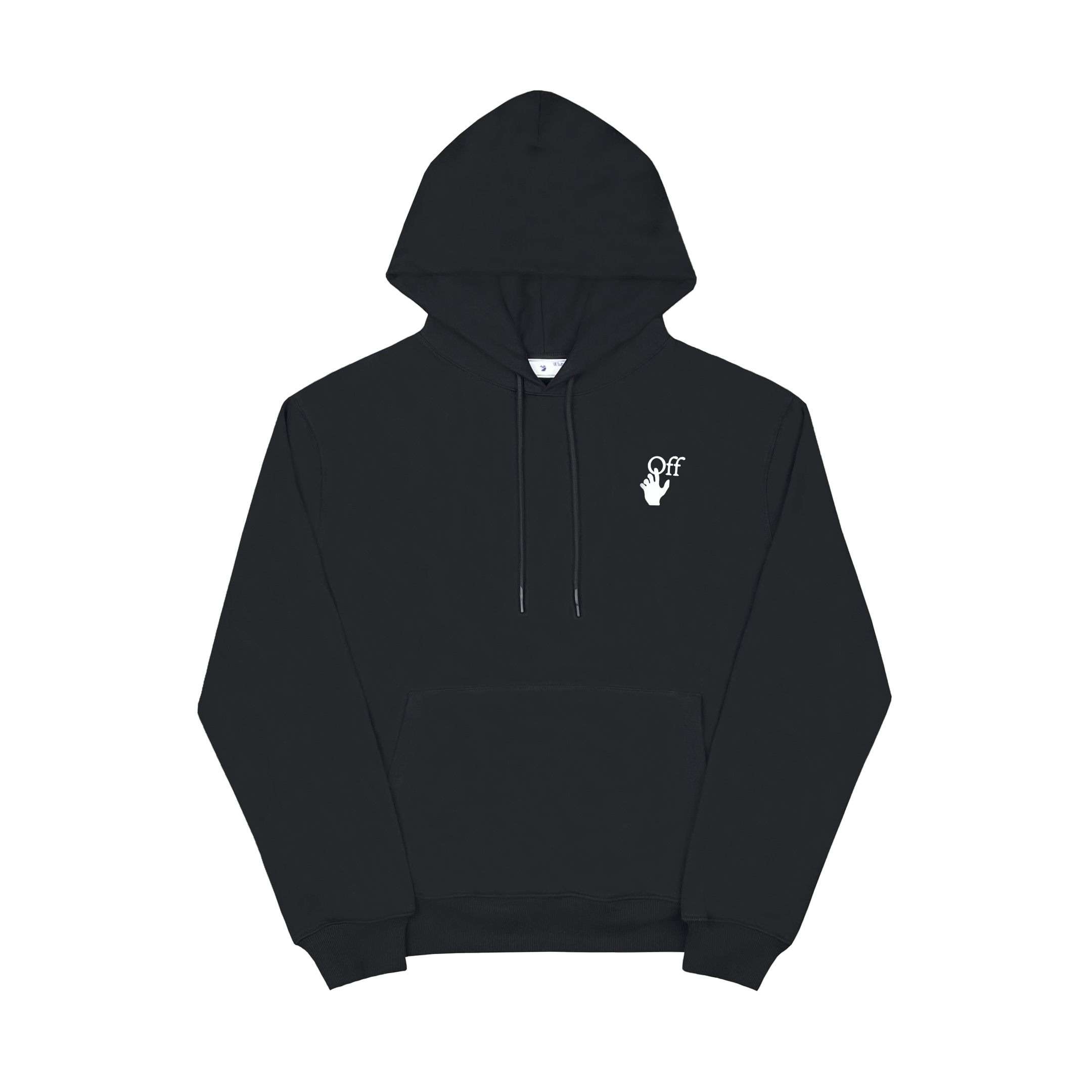  OFF-White OW FW21 渐变 微标 印花  运动 长袖 连帽 外套夹克 秋冬季 拉链 卫衣 黑色  OMBB037F21FLE0051084