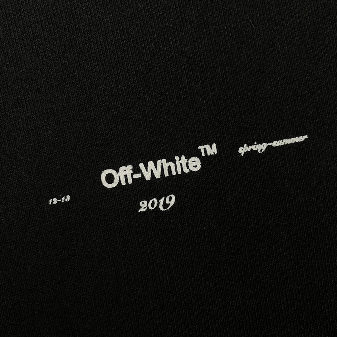  OFF-White OW  圆领 拉链   印花  运动 长袖 连帽 外套夹克 秋冬季 拉链 卫衣 黑色  白色