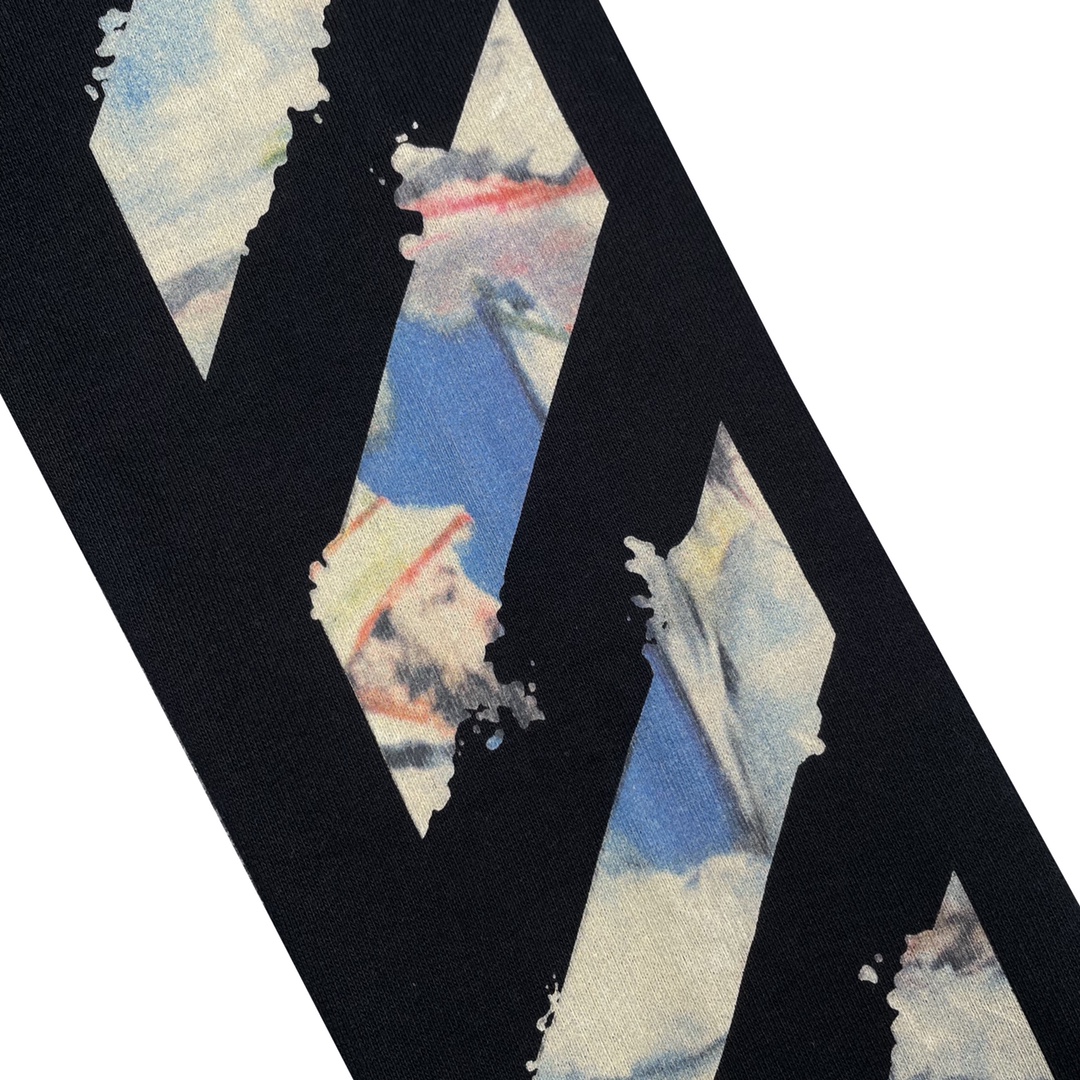  OFF-White OW  圆领 拉链   印花  运动 长袖 连帽 外套夹克 秋冬季 拉链 卫衣 黑色  白色