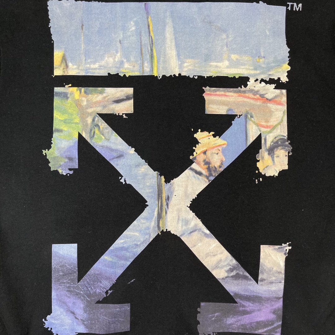  OFF-White OW  圆领 拉链   印花  运动 长袖 连帽 外套夹克 秋冬季 拉链 卫衣 黑色  白色