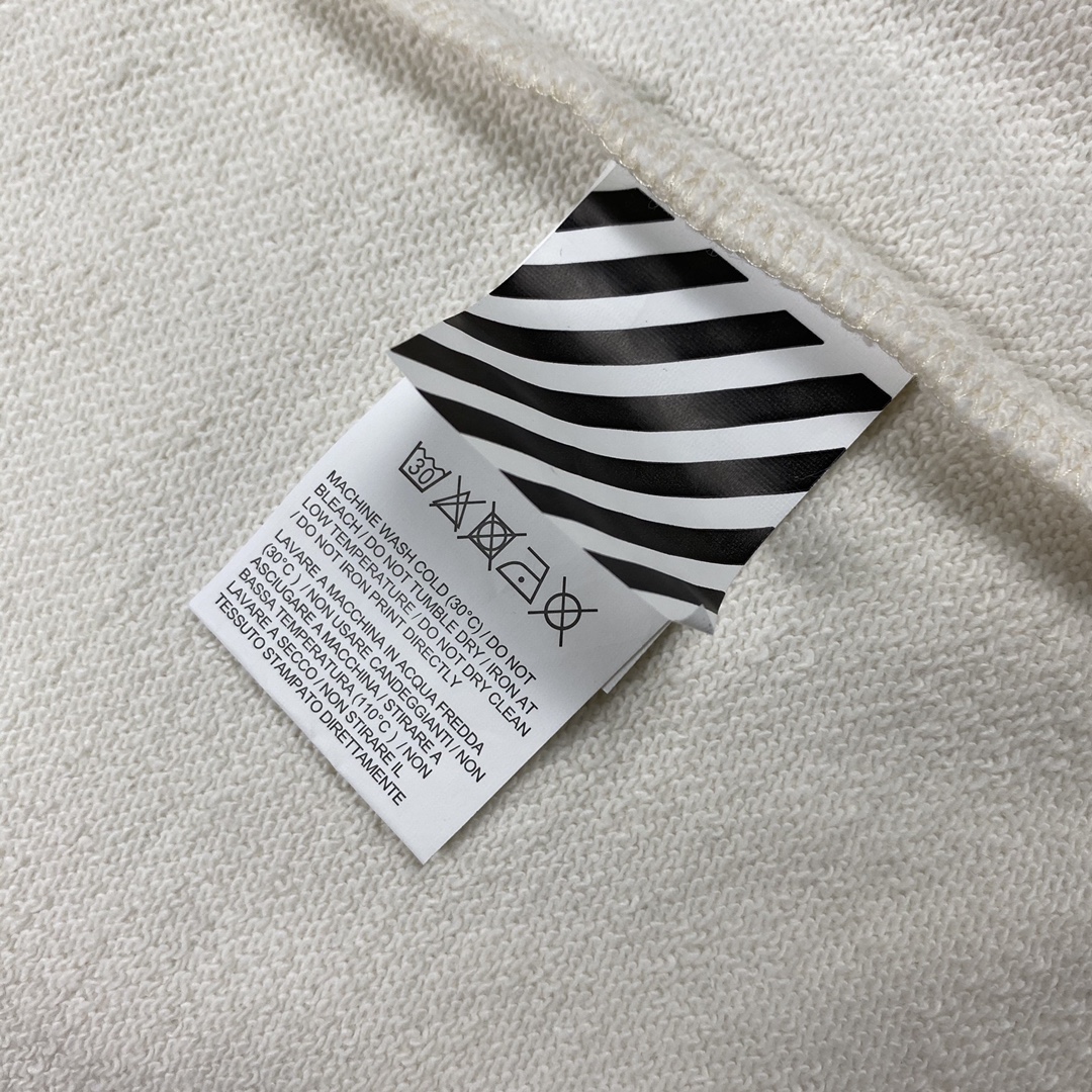  OFF-White OW  圆领 拉链   印花  运动 长袖 连帽 外套夹克 秋冬季 拉链 卫衣 黑色  白色