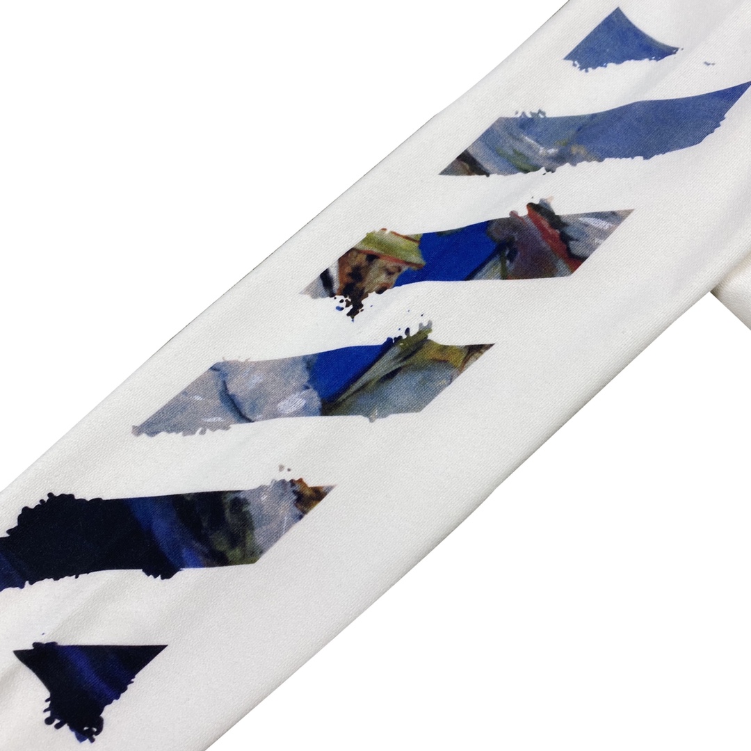  OFF-White OW  圆领 拉链   印花  运动 长袖 连帽 外套夹克 秋冬季 拉链 卫衣 黑色  白色