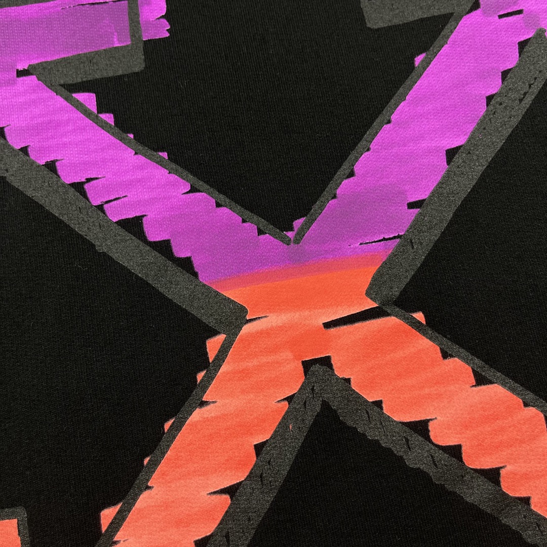   OFF-White OW   微标 印花  运动 长袖 连帽 外套夹克 秋冬季 拉链 卫衣 黑色  