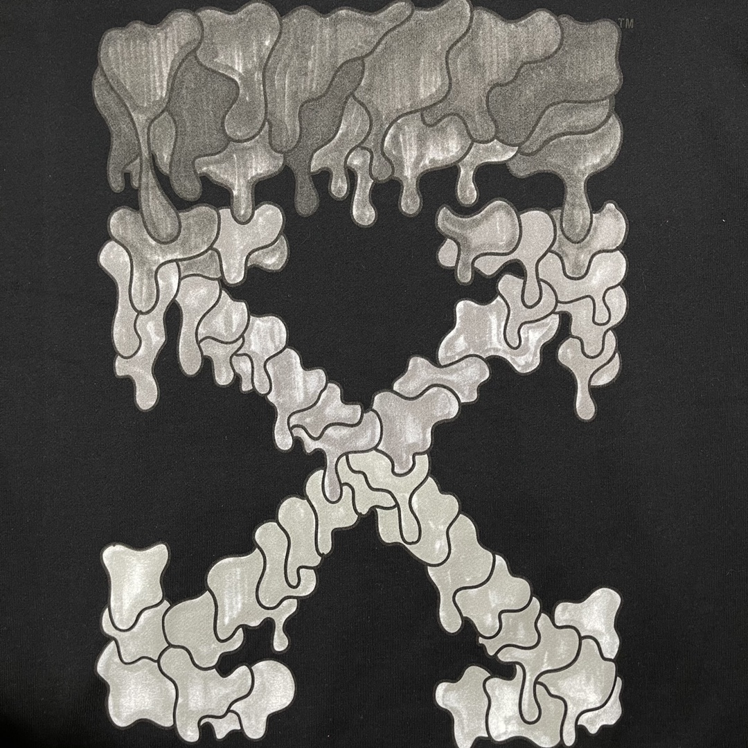  OFF-White OW   微标 印花  运动 长袖 连帽 外套夹克 秋冬季 拉链 卫衣 黑色  