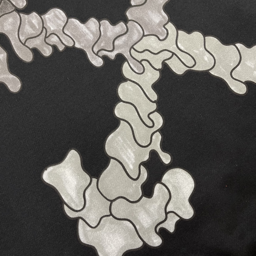  OFF-White OW   微标 印花  运动 长袖 连帽 外套夹克 秋冬季 拉链 卫衣 黑色  