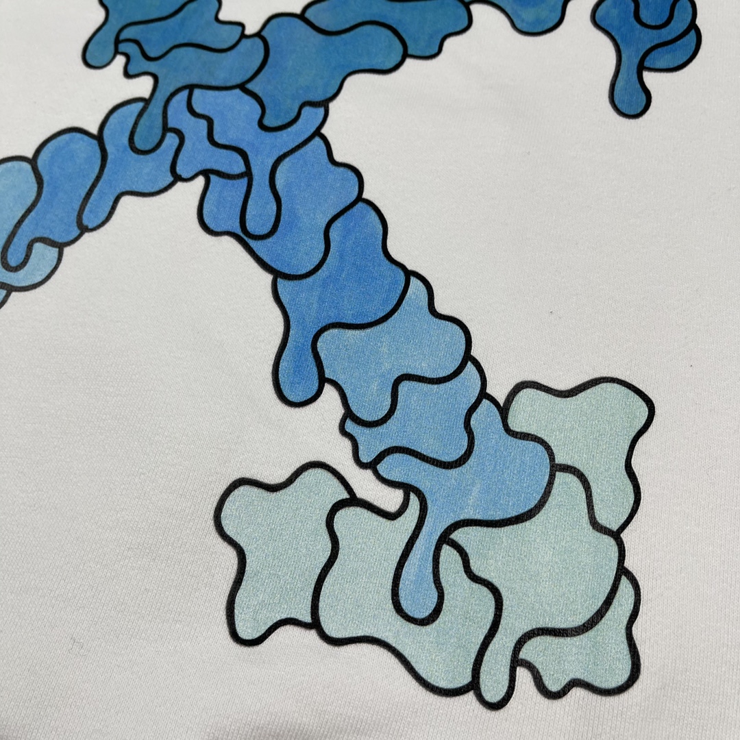  OFF-White OW   微标 印花  运动 长袖 连帽 外套夹克 秋冬季 拉链 卫衣 白色  