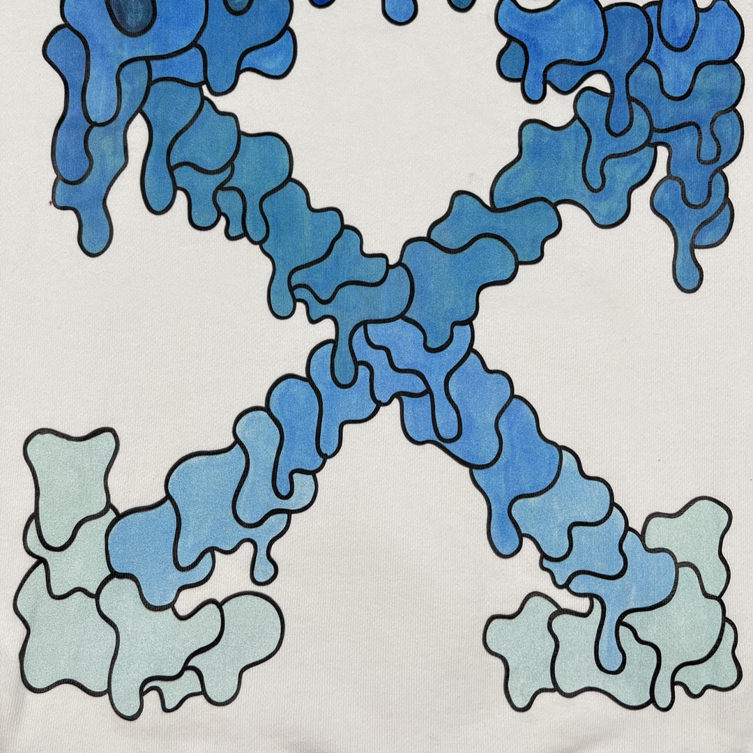  OFF-White OW   微标 印花  运动 长袖 连帽 外套夹克 秋冬季 拉链 卫衣 白色  