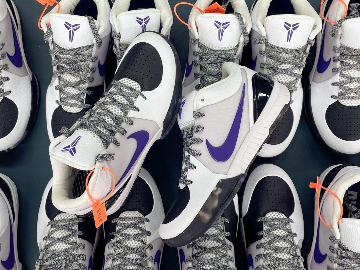  STAR Kobe4 白迷彩 库兹马PE 低筒   科比 4  氣墊 篮球鞋 实战鞋 球鞋 男鞋  波鞋 速度版