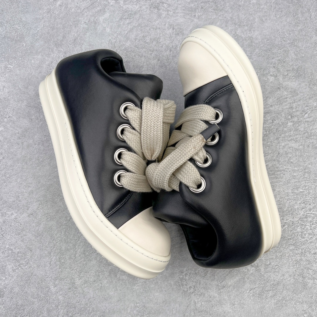 RICK OWENS RO FW23 LUXOR   低筒 板鞋 休闲鞋 男鞋 女鞋 黑色  RU02C7893LLPW2-911