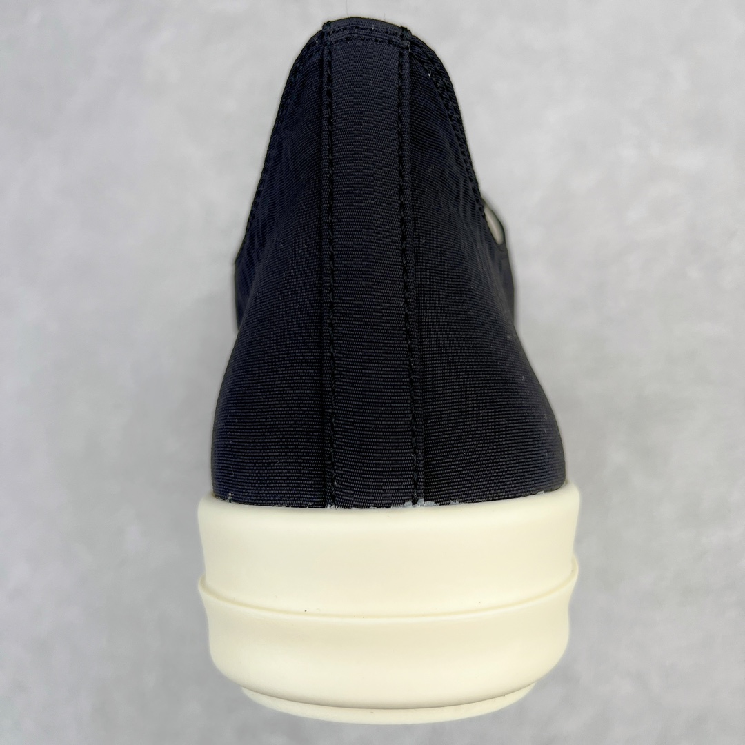 Rick Owens DRKSHDW RO 黑色 低筒 板鞋 休闲鞋 男鞋 女鞋 DU02B4802DQ-911 丝绸布料