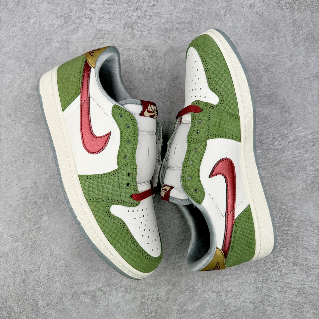  Air Jordan 1 AJ1 Low  CNY 低筒 倒钩 板鞋 篮球鞋  波鞋 男女同款 龙年限定 FN3727-100
