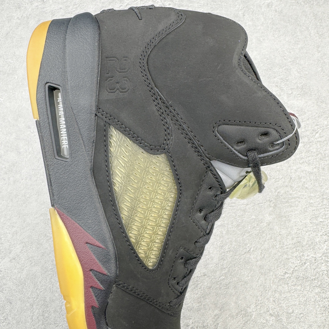  AMAMANIERE Air Jordan 5   AJ5  AMM  低筒  男鞋 休闲鞋 板鞋 复古篮球鞋 波鞋  黑色  FD1330-001