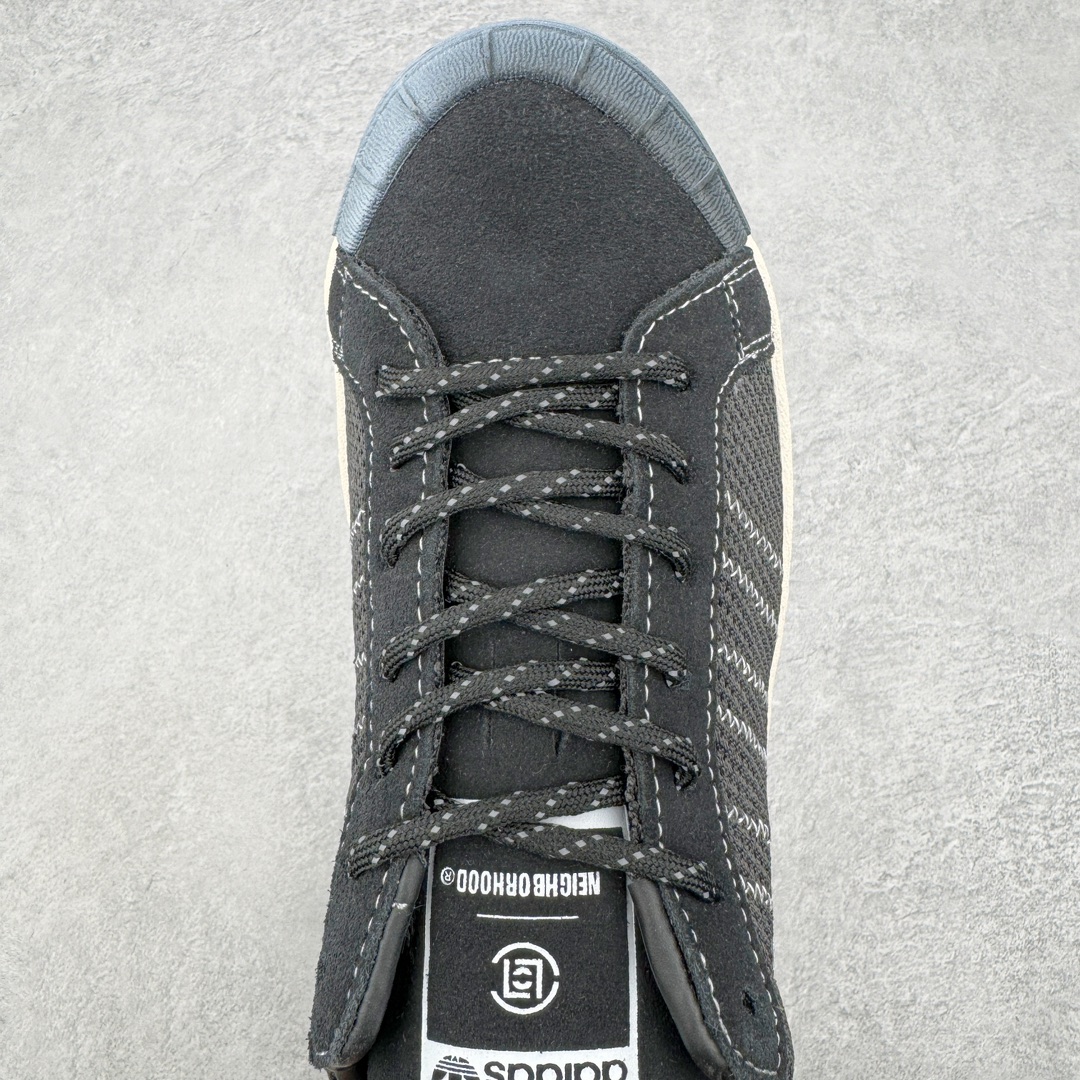  Neighborhood CLOT adidas  Superstar 低筒 复古板鞋 休闲鞋 男鞋 女鞋 凝结集团 黑色 IE8879