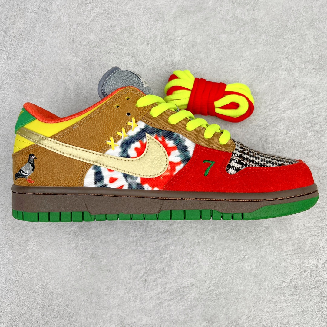  Nike Dunk SB Low What The 低筒 休闲鞋 板鞋 男鞋 女鞋 波鞋 鸳鸯彩色 慈善 2007 318403-141