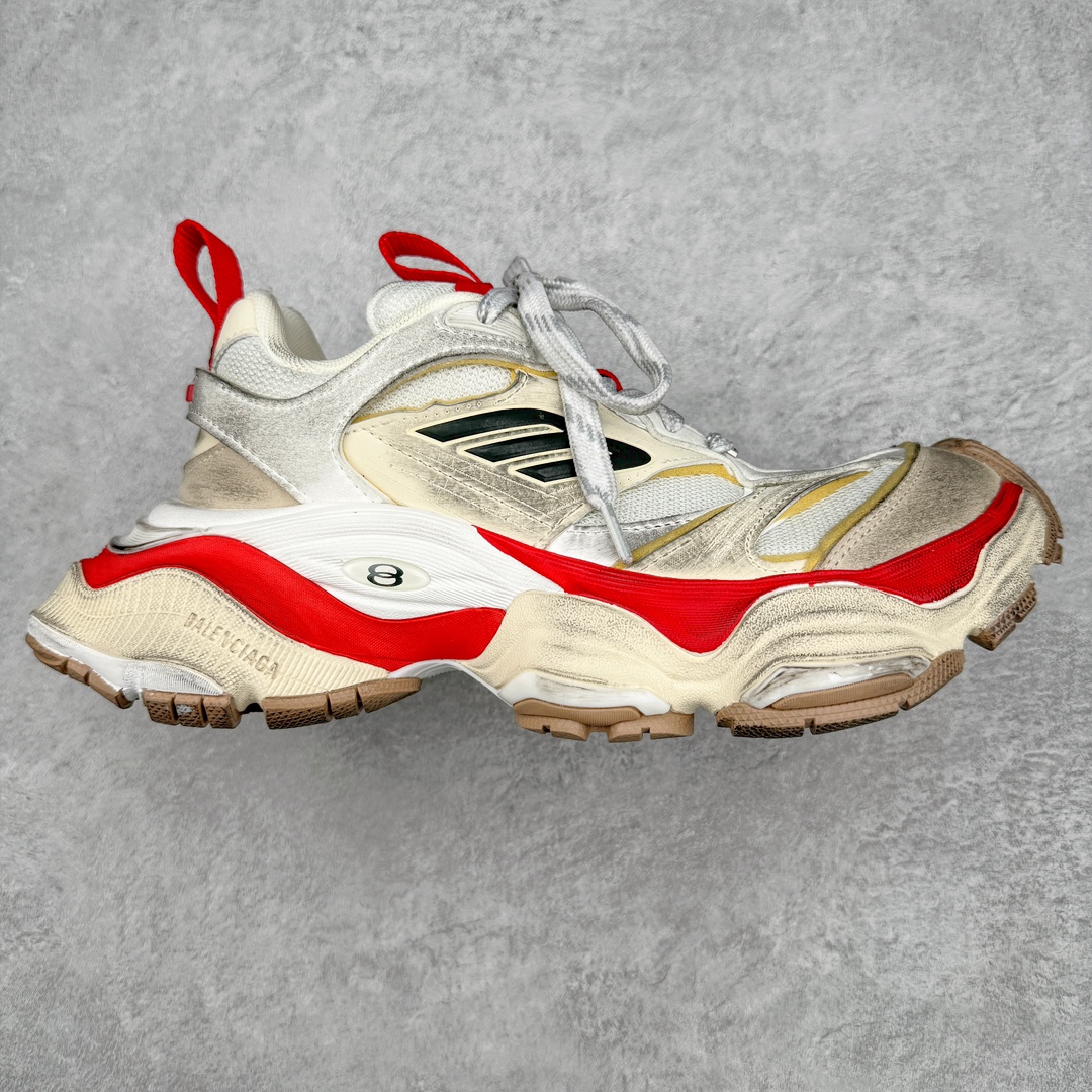 Balenciaga CARGO 巴黎世家  圆头系带 舒适百搭 老爹鞋 运动 复古板鞋 休闲鞋 男鞋 女鞋 白红  （版型偏大一码）