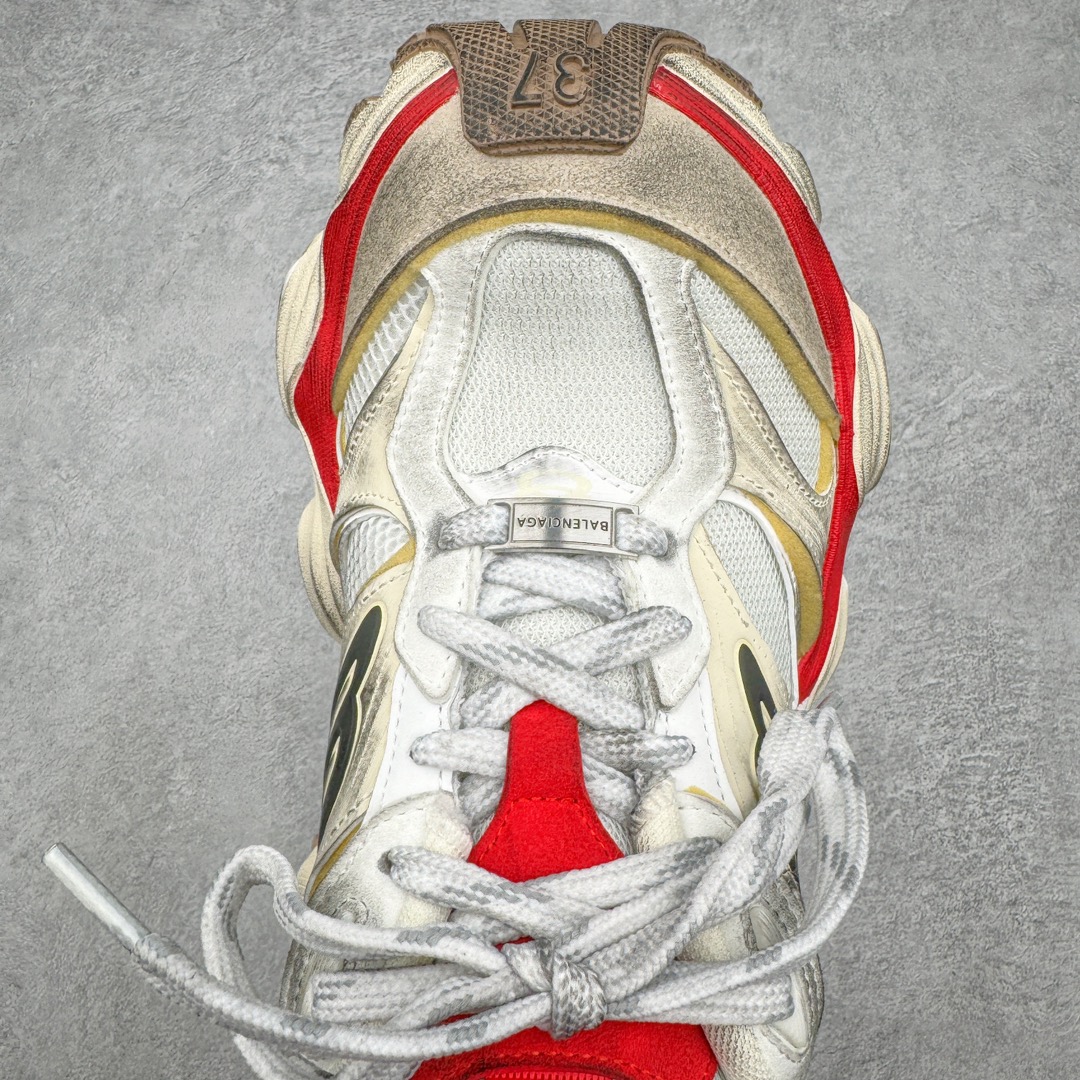 Balenciaga CARGO 巴黎世家  圆头系带 舒适百搭 老爹鞋 运动 复古板鞋 休闲鞋 男鞋 女鞋 白红  （版型偏大一码）