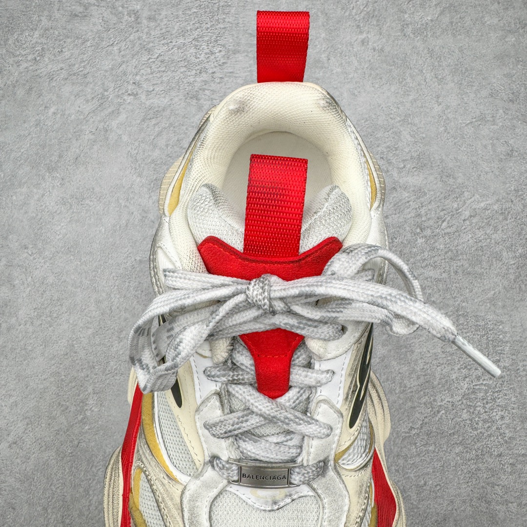 Balenciaga CARGO 巴黎世家  圆头系带 舒适百搭 老爹鞋 运动 复古板鞋 休闲鞋 男鞋 女鞋 白红  （版型偏大一码）