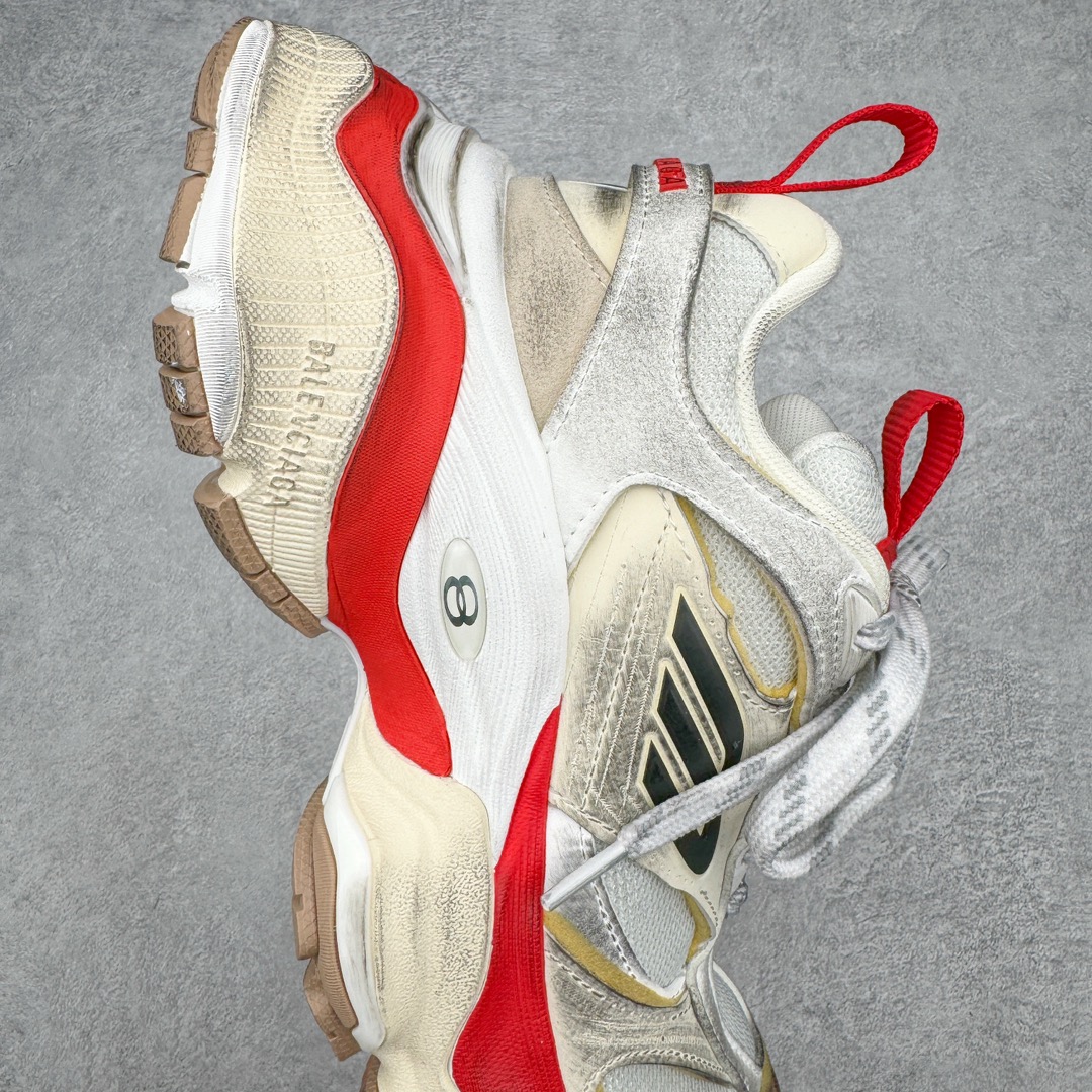 Balenciaga CARGO 巴黎世家  圆头系带 舒适百搭 老爹鞋 运动 复古板鞋 休闲鞋 男鞋 女鞋 白红  （版型偏大一码）