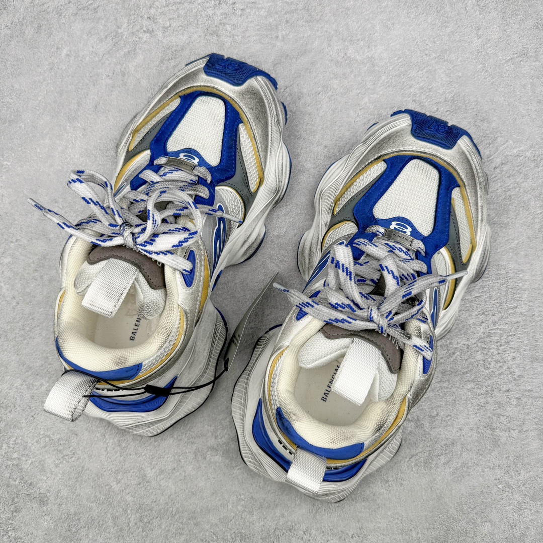  Balenciaga CARGO 巴黎世家  圆头系带 舒适百搭 老爹鞋 运动 复古板鞋 休闲鞋 男鞋 女鞋 白蓝（版型偏大一码）