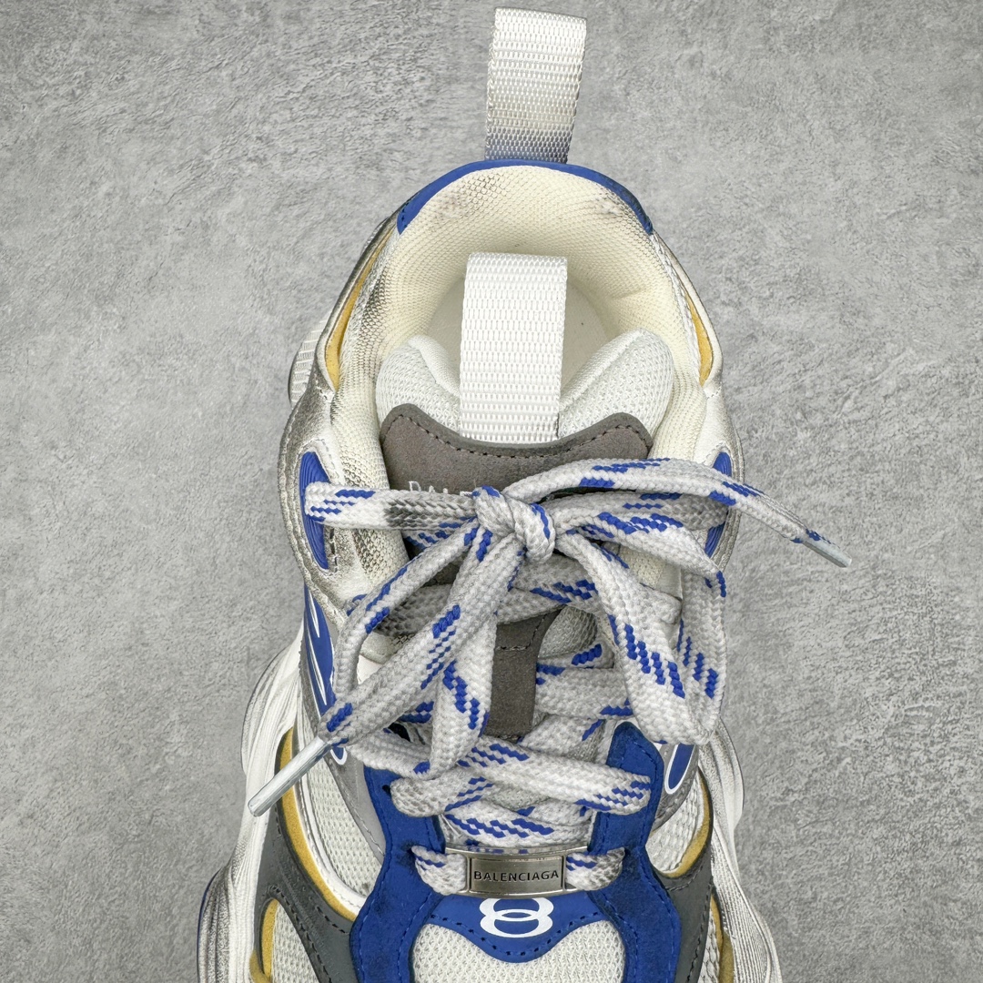  Balenciaga CARGO 巴黎世家  圆头系带 舒适百搭 老爹鞋 运动 复古板鞋 休闲鞋 男鞋 女鞋 白蓝（版型偏大一码）