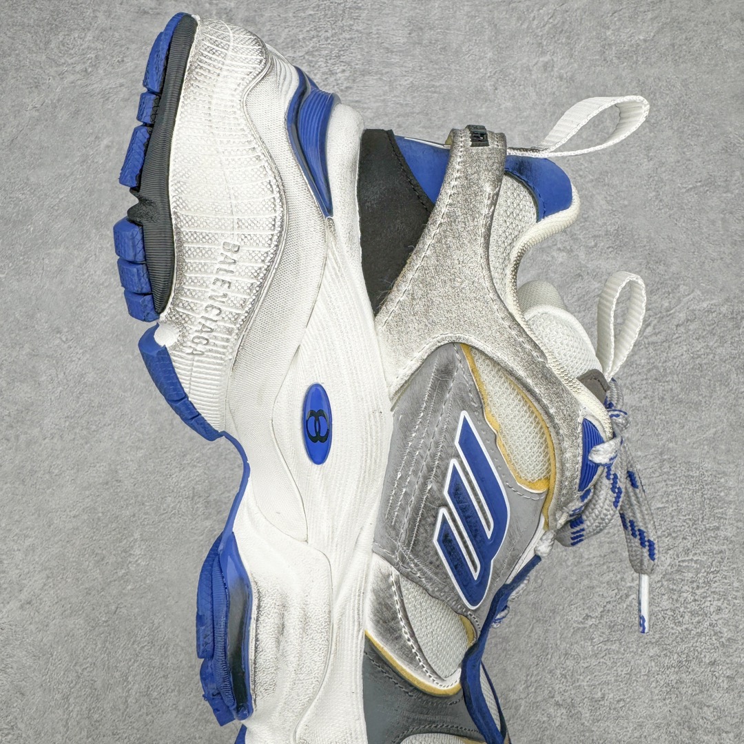  Balenciaga CARGO 巴黎世家  圆头系带 舒适百搭 老爹鞋 运动 复古板鞋 休闲鞋 男鞋 女鞋 白蓝（版型偏大一码）