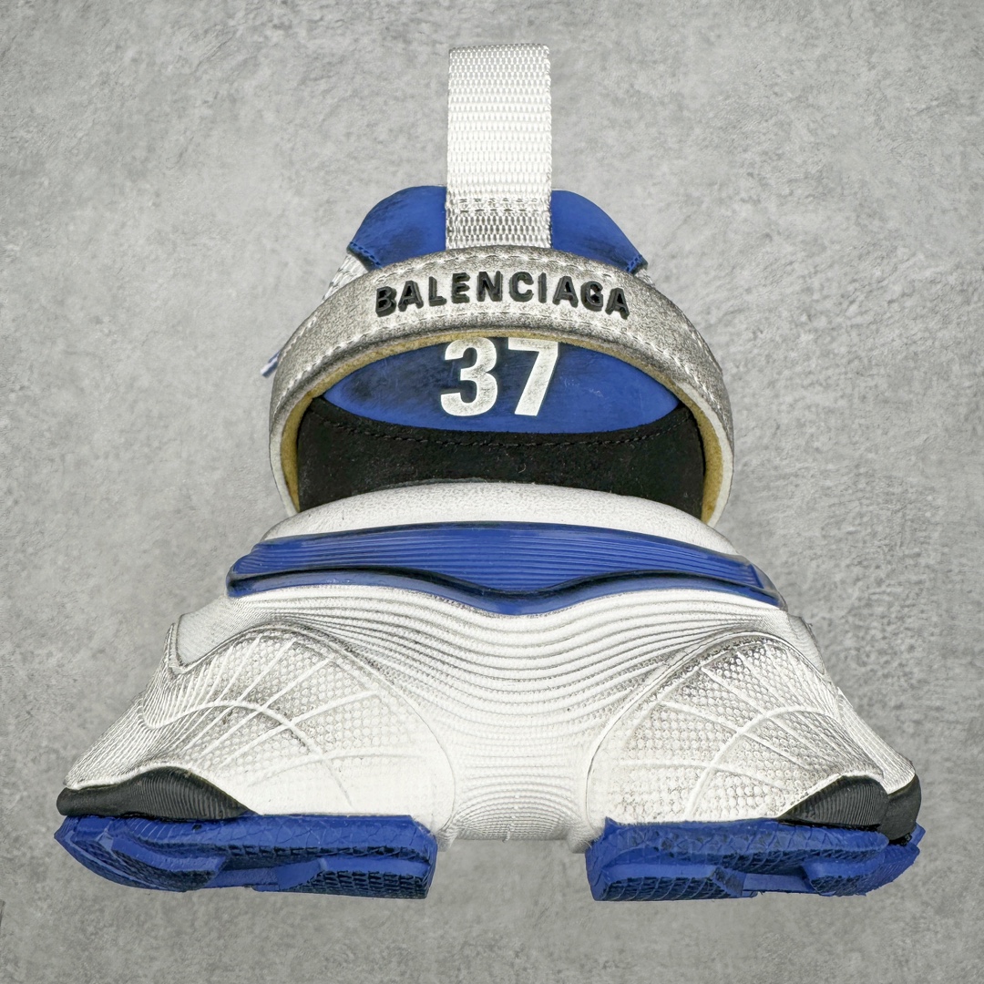  Balenciaga CARGO 巴黎世家  圆头系带 舒适百搭 老爹鞋 运动 复古板鞋 休闲鞋 男鞋 女鞋 白蓝（版型偏大一码）