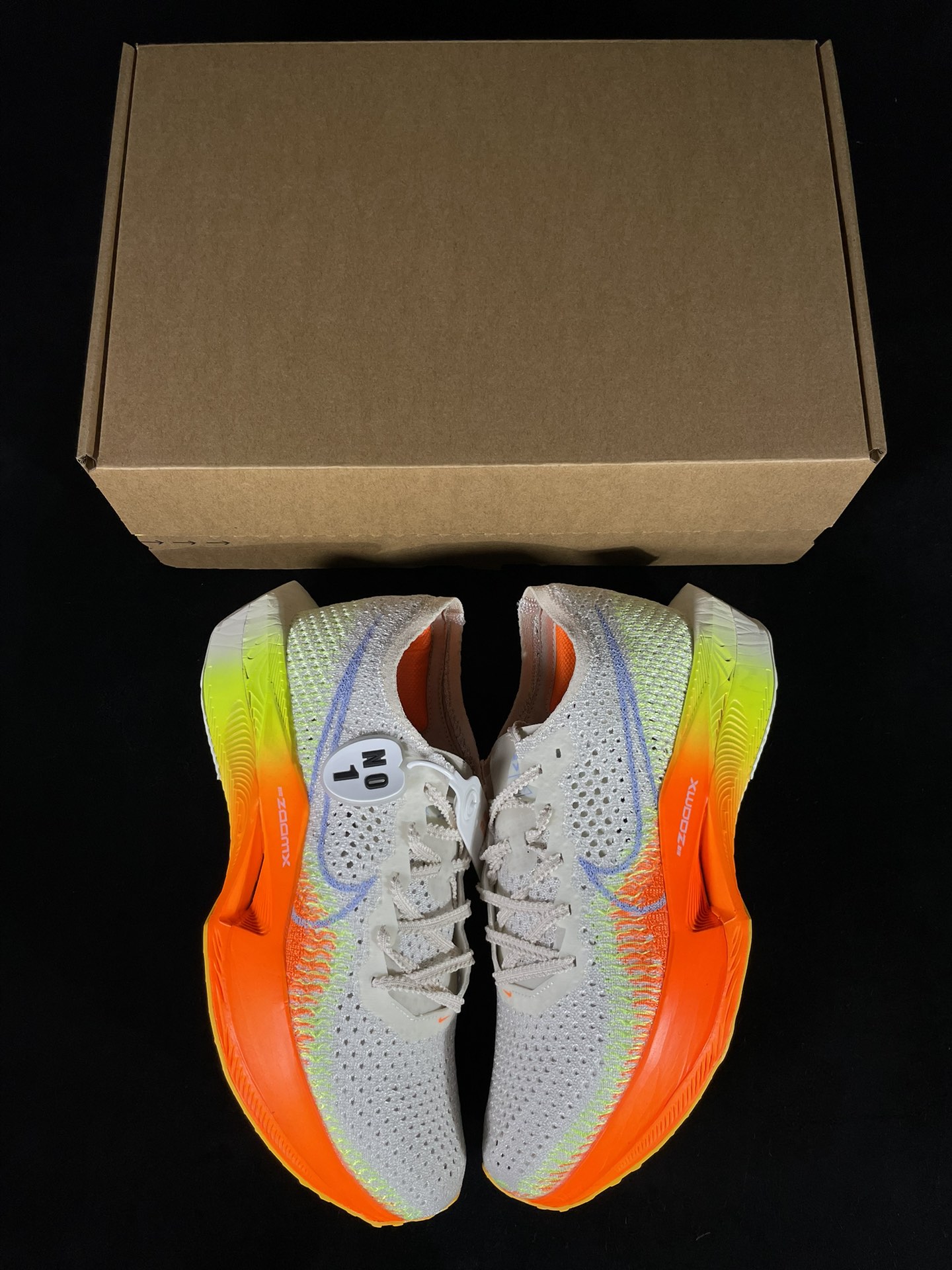  TOP ZoomX Vaporfly Next% 3 Orange Neon  破2 三代  全碳板  低筒 减震防滑 运动鞋 跑步鞋 男鞋 女鞋 波鞋 白橙绿DV4129-101