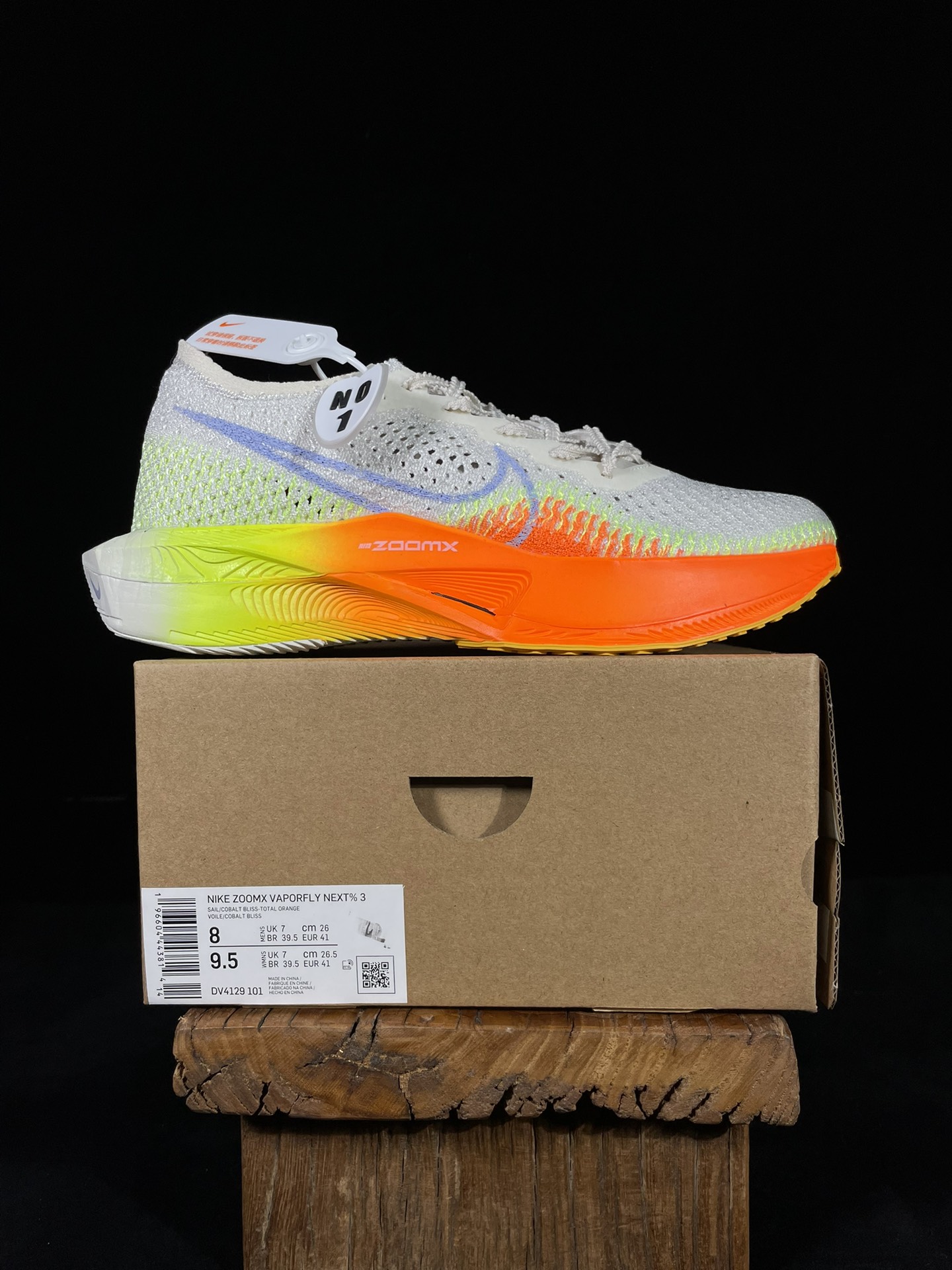  TOP ZoomX Vaporfly Next% 3 Orange Neon  破2 三代  全碳板  低筒 减震防滑 运动鞋 跑步鞋 男鞋 女鞋 波鞋 白橙绿DV4129-101