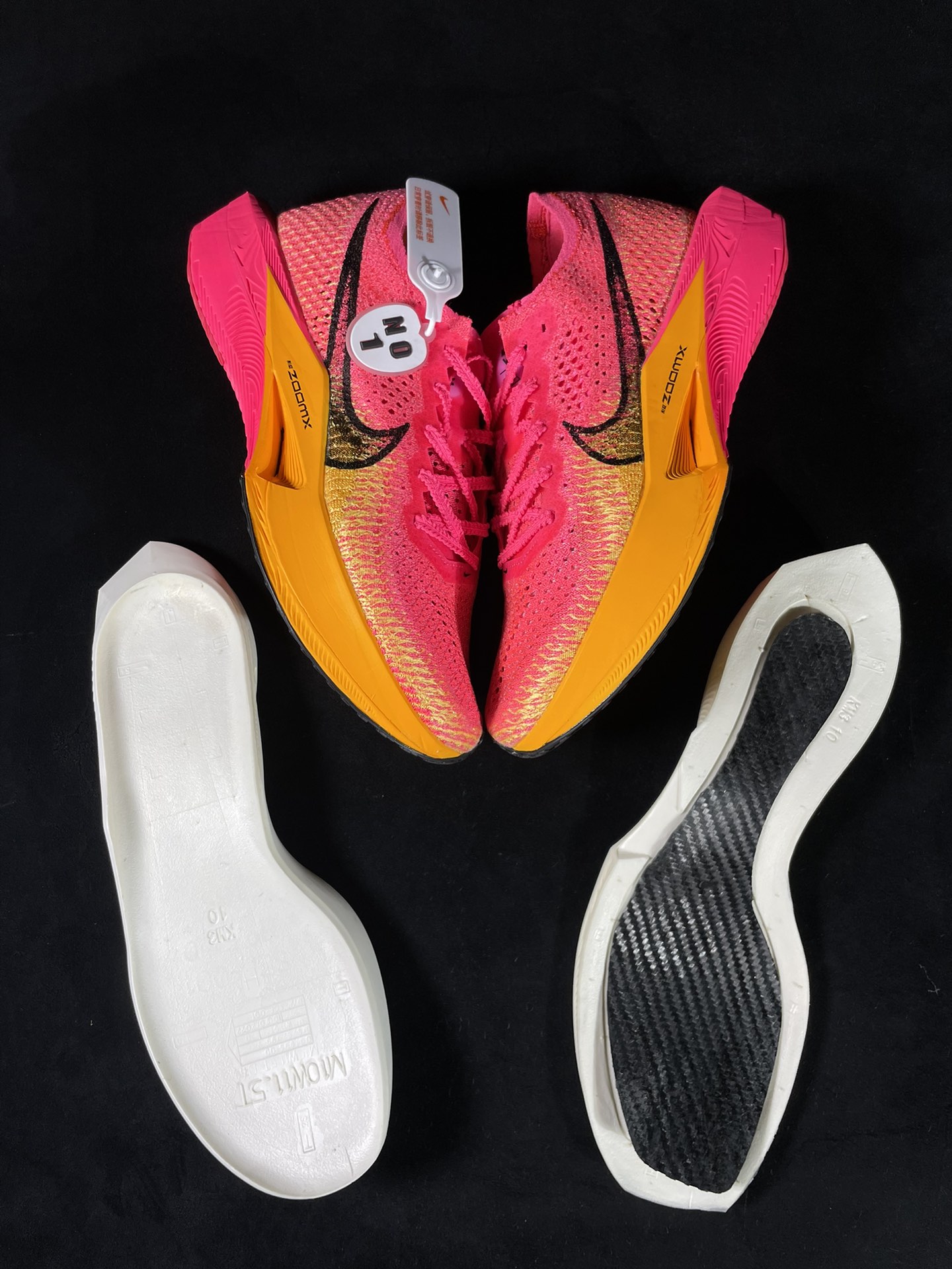  TOP ZoomX Vaporfly Next% 3 Orange Neon  破2 三代  全碳板  低筒 减震防滑 运动鞋 跑步鞋 男鞋 女鞋 波鞋 黄粉DV4129-600