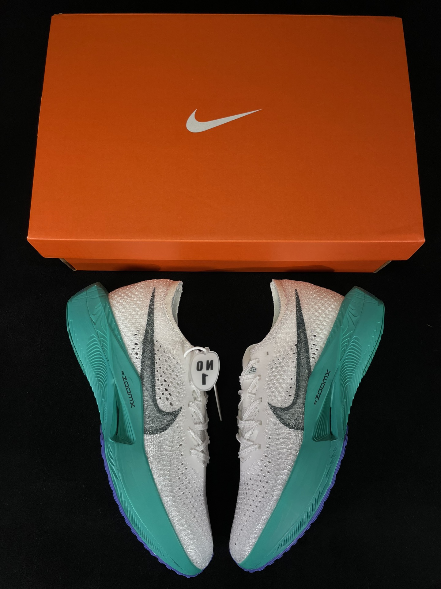   TOP ZoomX Vaporfly Next% 3 Aquatone  破2 三代  全碳板  低筒 减震防滑 运动鞋 跑步鞋 男鞋 女鞋 波鞋 白绿DV4129-102