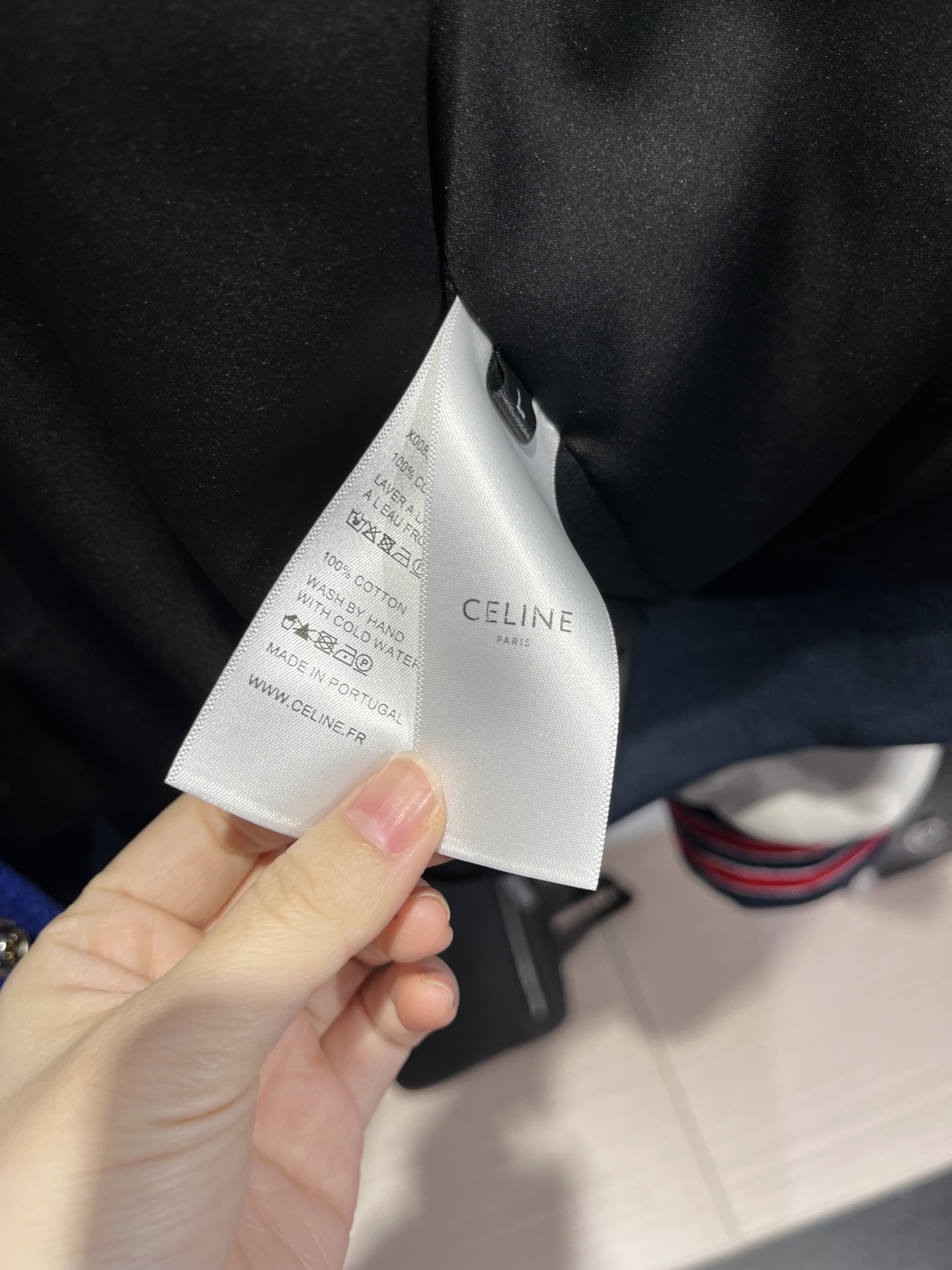  CELINE 赛琳 SS23 大C字母 Logo 学院风 棒球服  宽松 长袖 外套 羊毛 牛皮 皮衣 钴蓝色 2V56D896C-07CO