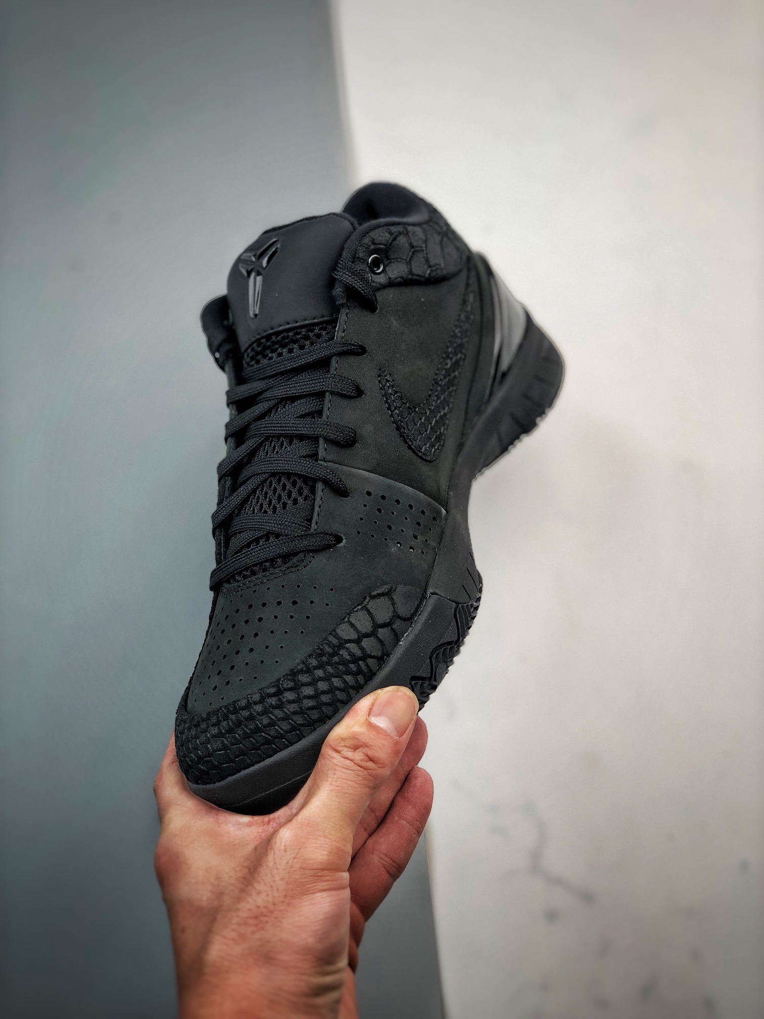  S2外贸 Zoom Kobe4 Protro "Black Mamba 科比 4  低筒   前掌气垫  后掌EVA  篮球鞋 实战鞋 球鞋 男鞋  波鞋 黑曼巴 FQ3544-001