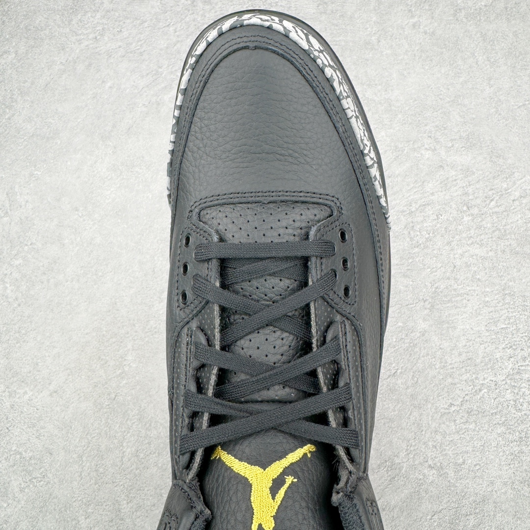  J Balvin Air Jordan 3 Retro Fear AJ3 中筒 休闲鞋 篮球鞋 板鞋 男鞋 黑金 波鞋 黑灰紅  FN0344-001