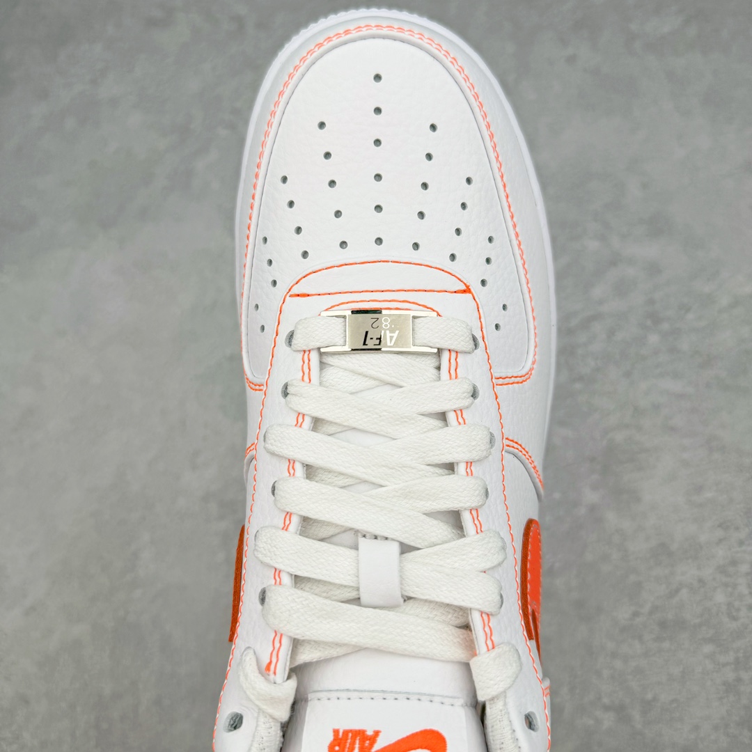  Top VLONE Air Force 1 Low Orang  低筒 防滑轻便 休闲鞋 板鞋 男鞋 女鞋 波鞋  白橙 AA5360-100