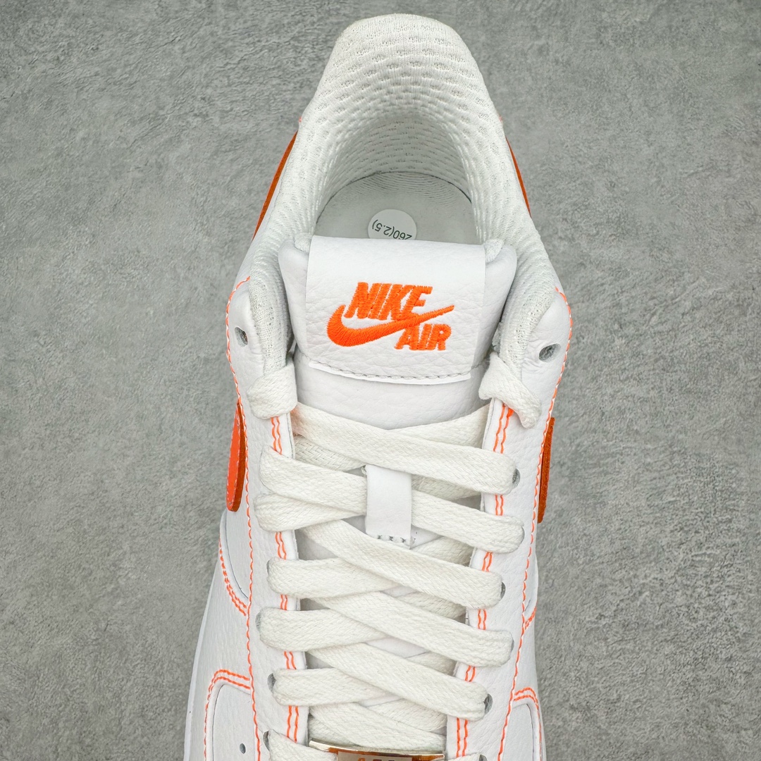  Top VLONE Air Force 1 Low Orang  低筒 防滑轻便 休闲鞋 板鞋 男鞋 女鞋 波鞋  白橙 AA5360-100