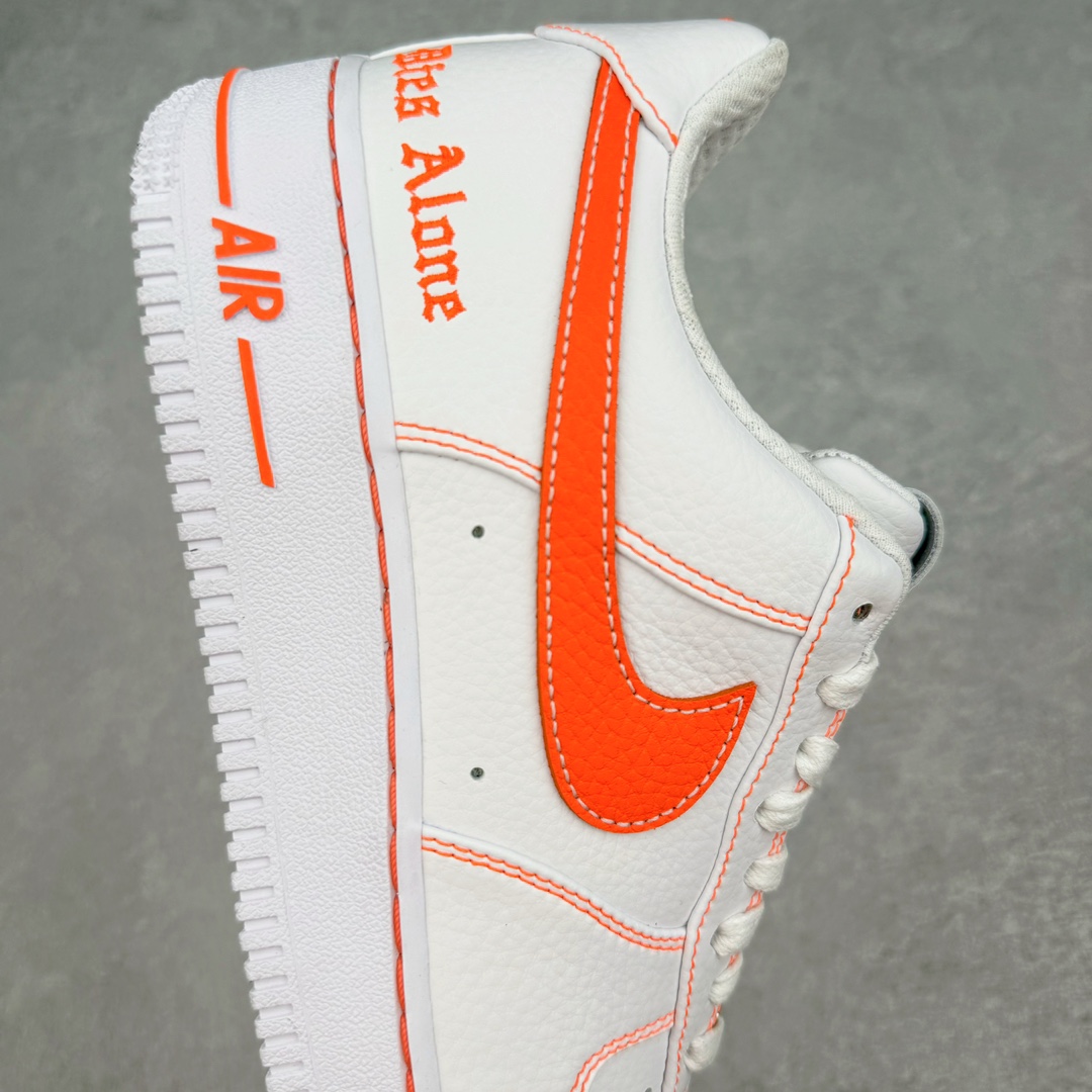 Top VLONE Air Force 1 Low Orang  低筒 防滑轻便 休闲鞋 板鞋 男鞋 女鞋 波鞋  白橙 AA5360-100