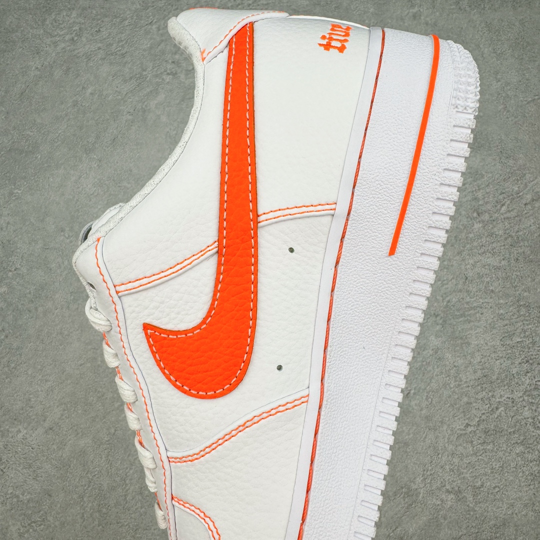  Top VLONE Air Force 1 Low Orang  低筒 防滑轻便 休闲鞋 板鞋 男鞋 女鞋 波鞋  白橙 AA5360-100