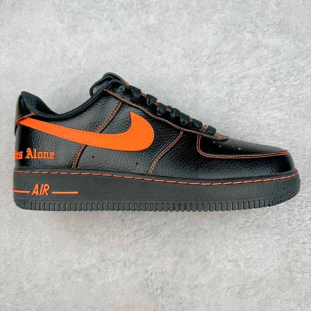  Top VLONE Air Force 1 Low Orang  低筒 防滑轻便 休闲鞋 板鞋 男鞋 女鞋 波鞋  黑橙 AA5360-001