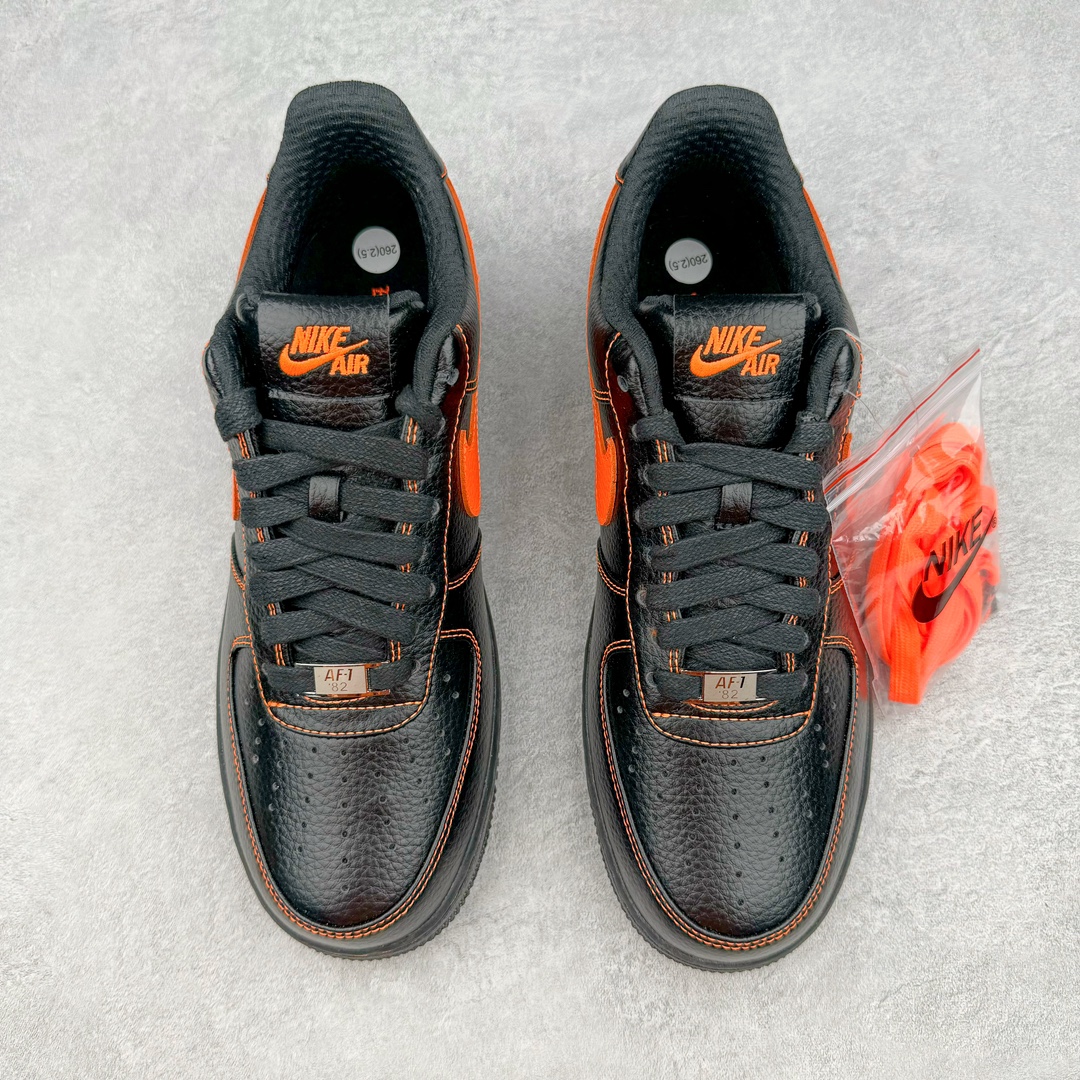  Top VLONE Air Force 1 Low Orang  低筒 防滑轻便 休闲鞋 板鞋 男鞋 女鞋 波鞋  黑橙 AA5360-001