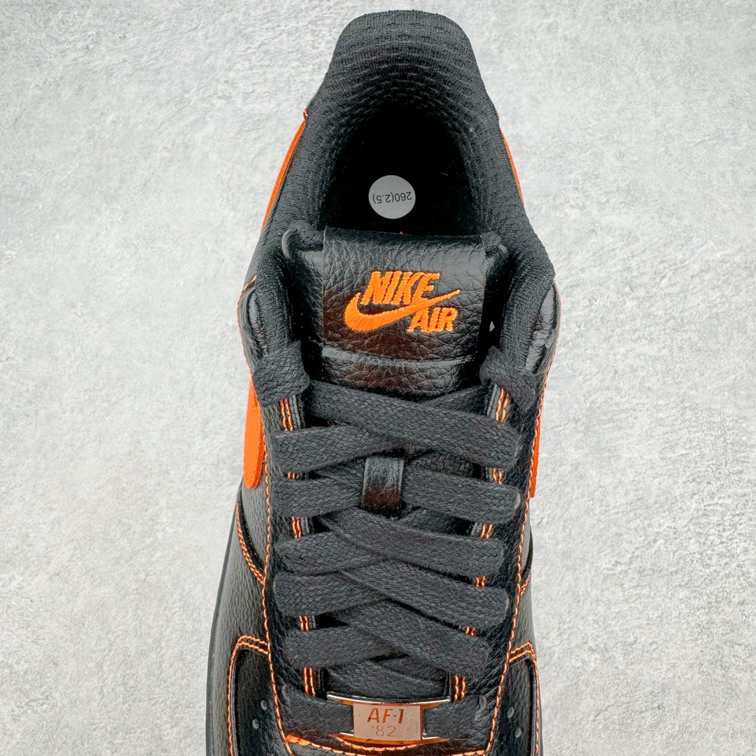  Top VLONE Air Force 1 Low Orang  低筒 防滑轻便 休闲鞋 板鞋 男鞋 女鞋 波鞋  黑橙 AA5360-001