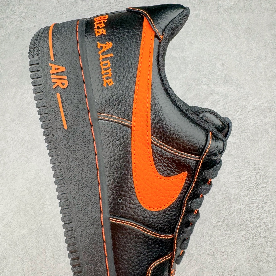  Top VLONE Air Force 1 Low Orang  低筒 防滑轻便 休闲鞋 板鞋 男鞋 女鞋 波鞋  黑橙 AA5360-001